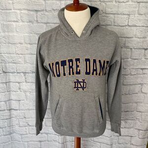 Champs men XS Notre dame pullover Longsleeve hoodie grey